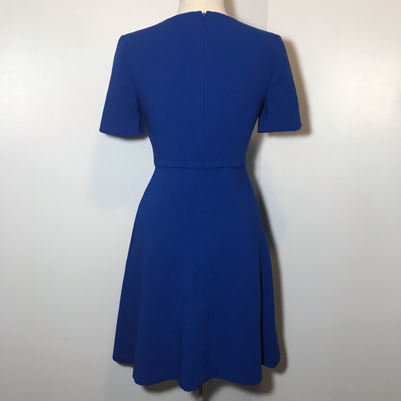 Black Halo Vivid Blue Fit and Flare All Occasion Dress - Picture 2 of 9